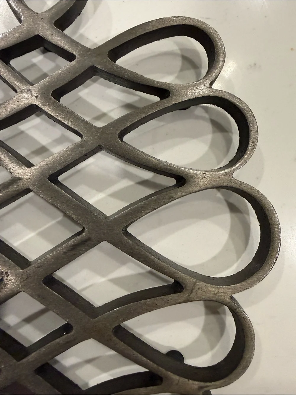 Decorative Vintage Iron Wall Trivet - Cast Iron in matte finish! Dansk